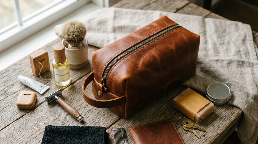 7 Best Leather Travel Dopp Kit Options for Organized Travel