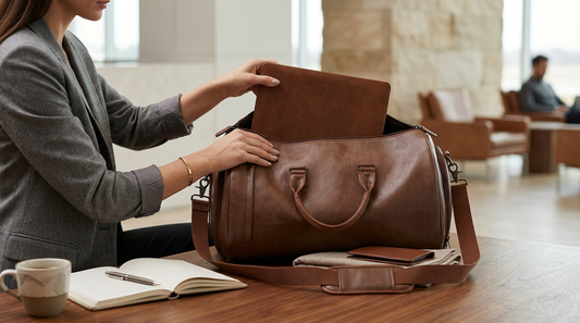 How to Organize Your Gear in a Modern Leather Laptop Bag