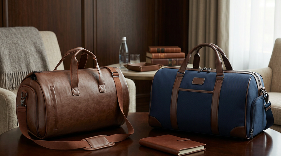 Tumi short trip luggage vs Luhxe Leather Duffel Bag Comparison for 2026
