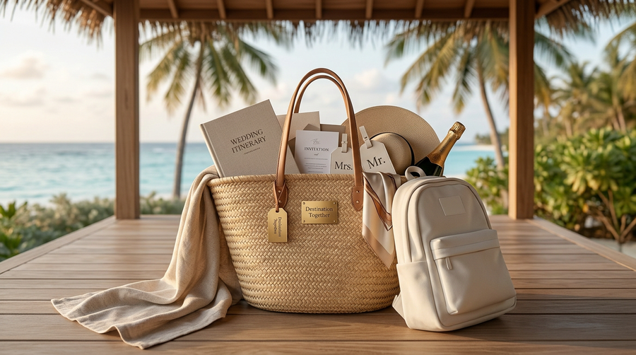 Destination Wedding Tote Bag vs Luxury Travel Bags for Guests