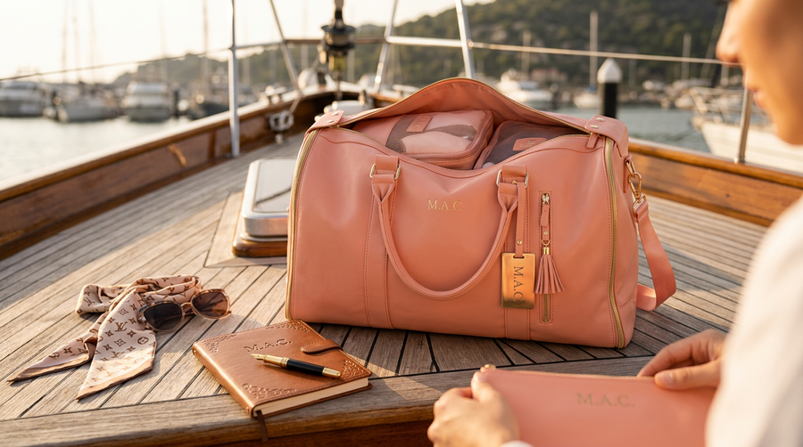How to Maximize Space in Your Monogrammed Weekender Travel Bag