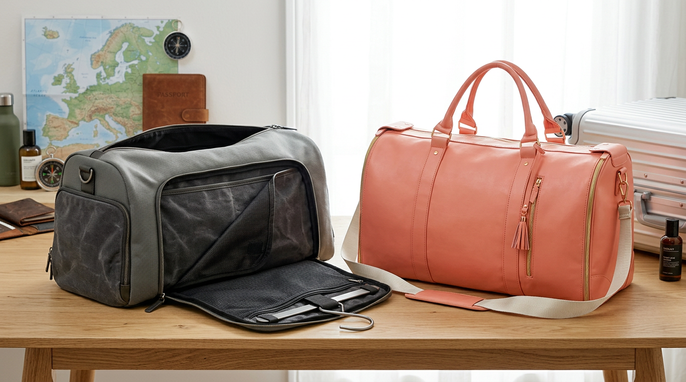 Comparing the Code Alpha Hybrid Garment Duffel Bag to Premium Leather Alternatives