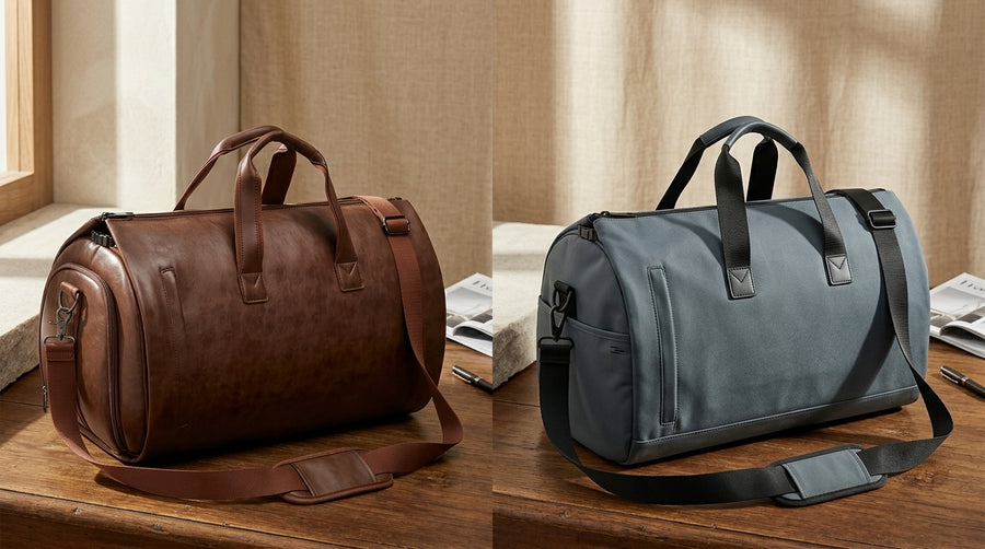 Comparing the Moderne Executive Travel Duffle Bag and Top Leather Alternatives