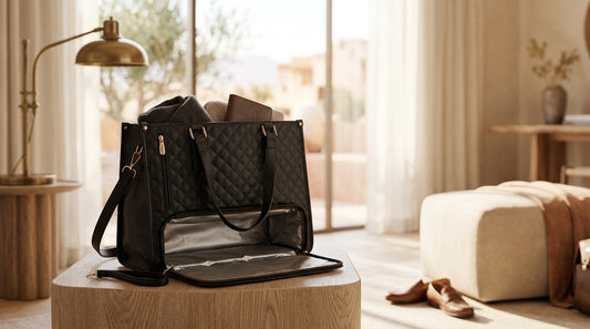 How to style an oversized travel tote for your next weekend getaway
