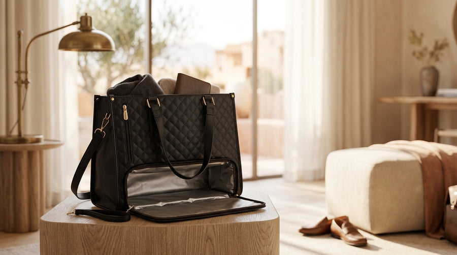 How to style an oversized travel tote for your next weekend getaway
