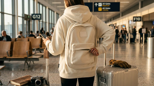 How a travel hoodie with backpack features simplifies airport security