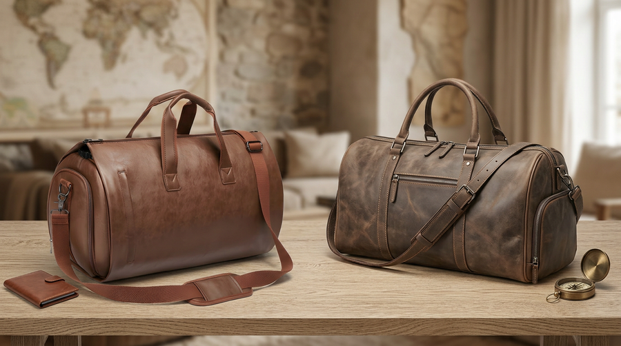 Leather Duffel Bag vs Polyester Which Travel Bag Is Better
