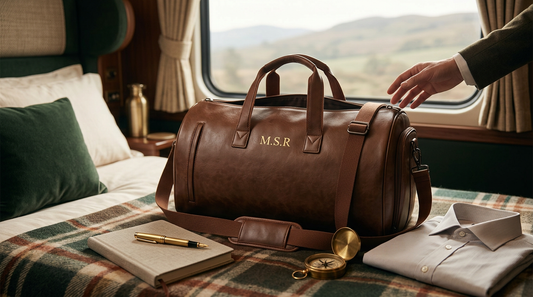 Why a Monogrammed Leather Travel Bag Defines Modern Luxury