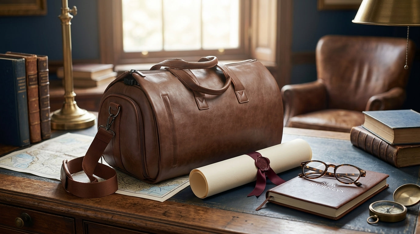 Best Leather Duffel Bag for Graduation Gift and Professional Success