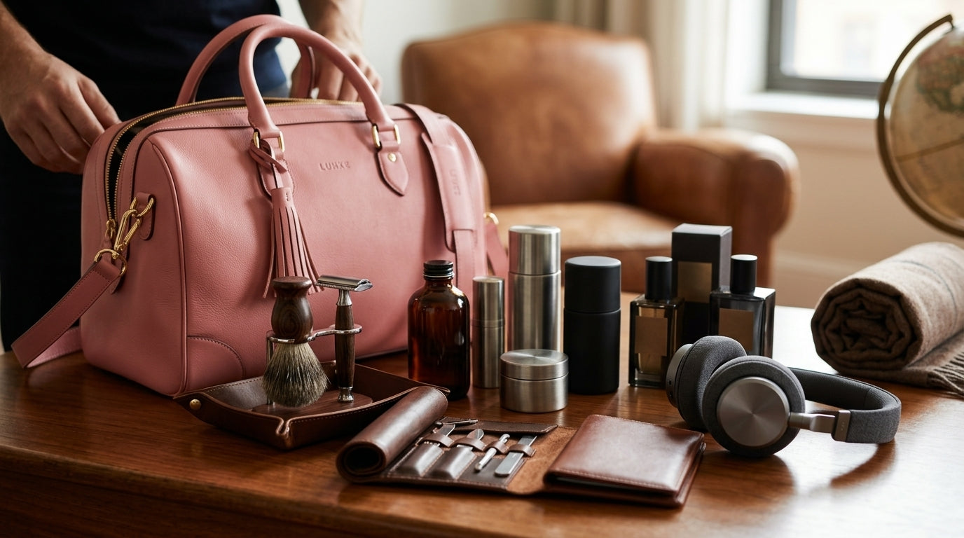 A Curated Travel Kit Gift for Him: Essential Accessories for Long Flights
