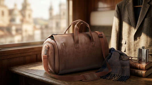 How to Style a Mens Leather Weekend Duffle Bag for Business Travel
